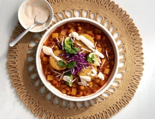 Polenta Cakes with Pozole Stew *Contains Coconut