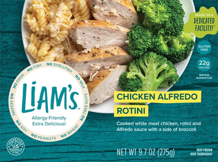 chicken alfredo front label